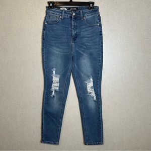 Sweet Look High Waist Skinny Distressed Jeans